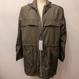 Olive Green Hooded Jacket